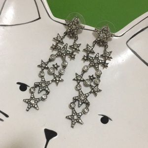Kate Spade Dangling Star Statement Earrings